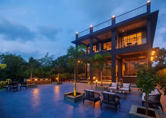 Sunset Boulevard by Stayvista: Lakeside Pet-Friendly Villa with Pool Karjat
